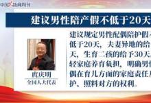 建議男性陪產(chǎn)假不低于20天 什么原因？附詳情