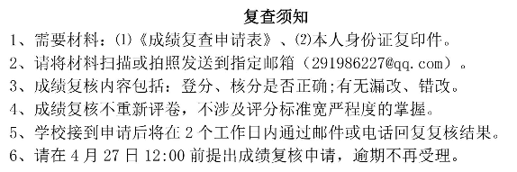 成績復核須知 成績復核須知