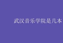 教育資訊：武漢音樂學院是幾本