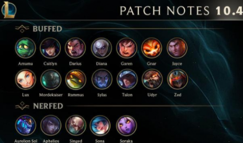 LOL 10.4版本更新速看，增加打野英雄，劍圣蠻王新皮膚