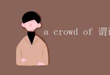 教育資訊：a crowd of 謂語(yǔ)用單數(shù)還是復(fù)數(shù)