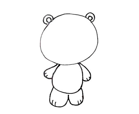 超萌小獅子簡(jiǎn)筆畫(huà)2