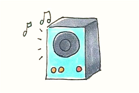 音響簡(jiǎn)筆畫彩色4