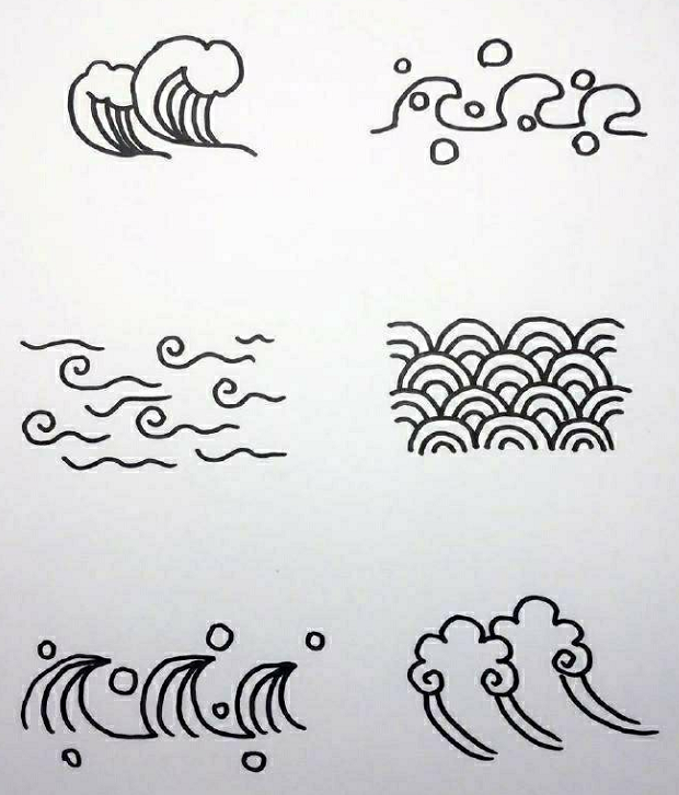 海底世界素材簡(jiǎn)筆畫(huà)8