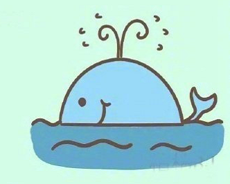 鯨魚(yú)的簡(jiǎn)筆畫(huà)怎么畫(huà)最簡(jiǎn)單的4