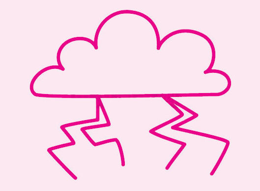 雷電簡(jiǎn)筆畫閃電簡(jiǎn)筆畫1