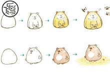 可愛簡單的動物簡筆畫圖片大全
