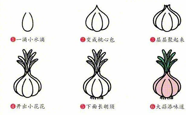 多種蔬菜的簡(jiǎn)筆畫圖片大全2