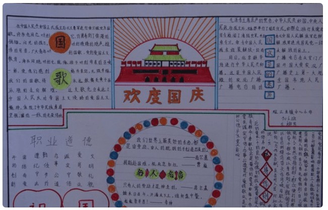 國(guó)慶節(jié)手抄報(bào)圖片
