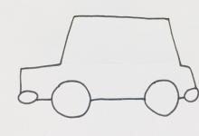 卡通警車如何畫簡單的筆畫？