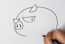 豬簡(jiǎn)筆畫步驟圖解