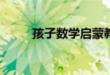 孩子數(shù)學(xué)啟蒙教育培訓(xùn)怎么選擇？