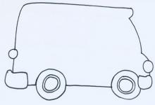 校車(chē)怎么畫(huà)簡(jiǎn)筆畫(huà)？