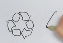 垃圾分類標識 簡筆畫