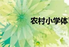 農村小學體育工作如何開展