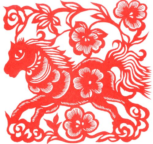 新年手工制作：馬年窗花剪紙教程