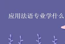 教育資訊：應(yīng)用法語專業(yè)學(xué)什么