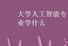 教育資訊:大學(xué)人工智能專(zhuān)業(yè)學(xué)什么
