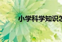 小學(xué)科學(xué)知識(shí)怎樣開(kāi)展自主學(xué)習(xí)？