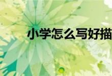 小學(xué)怎么寫好描寫人物類型的作文？