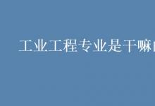 教育資訊:工業(yè)工程專業(yè)是干嘛的