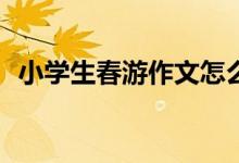 小學(xué)生春游作文怎么寫？怎么寫春游作文？