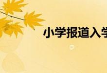 小學報道入學通知書還要嗎？
