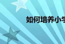 如何培養(yǎng)小學生的寫作能力？