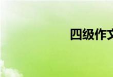 四級作文怎么評分？