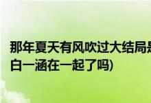 那年夏天有風吹過大結局是什么(那年夏天有風吹過林星澤和白一涵在一起了嗎)