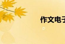 作文電子版怎么弄？
