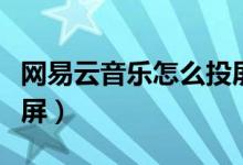 網(wǎng)易云音樂(lè)怎么投屏歌詞（網(wǎng)易云音樂(lè)怎么投屏）