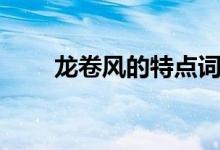 龍卷風的特點詞語（龍卷風的特點）