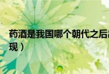 藥酒是我國哪個(gè)朝代之后出現(xiàn)的（藥酒是在哪個(gè)朝代之后出現(xiàn)）
