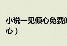 小說(shuō)一見傾心免費(fèi)閱讀最新章節(jié)(小說(shuō)一見傾心)