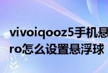 vivoiqooz5手機懸浮球怎么打開（vivos10pro怎么設(shè)置懸浮球）