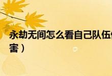 永劫無(wú)間怎么看自己隊(duì)伍傷害（永劫無(wú)間怎么看自己隊(duì)伍傷害）