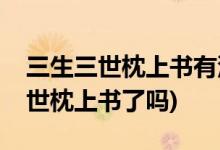 三生三世枕上書(shū)有沒(méi)有楊冪(楊冪參演三生三世枕上書(shū)了嗎)
