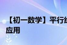 【初一數(shù)學】平行線性質(zhì)在汽車行進方向中的應用