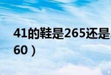 41的鞋是265還是260（42的鞋是265還是260）