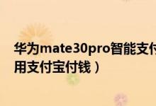 華為mate30pro智能支付怎么設置（華為watch3pro怎么用支付寶付錢）