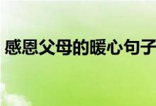 感恩父母的暖心句子(對父母表達(dá)感謝的話)