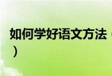 如何學(xué)好語文方法（學(xué)習(xí)語文的好方法有哪些）