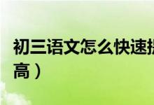 初三語文怎么快速提高（初三語文怎么快速提高）