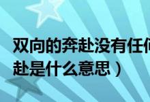 雙向的奔赴沒(méi)有任何意義什么意思(雙向的奔赴是什么意思)