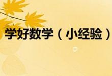 學好數(shù)學（小經(jīng)驗）：[1]如何開始學習數(shù)學