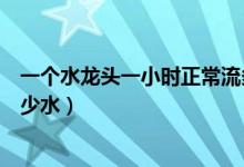 一個(gè)水龍頭一小時(shí)正常流多少水（一個(gè)水龍頭一個(gè)小時(shí)流多少水）