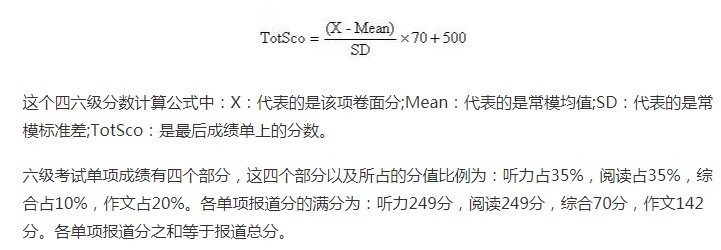 英語六級(jí)按比例還是實(shí)際分?jǐn)?shù)