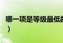 哪一項是等級最低的煤（等級最低的煤是哪種）