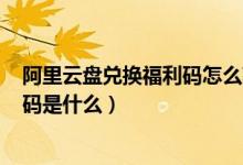 阿里云盤兌換福利碼怎么獲?。ò⒗镌票P4月13日最新福利碼是什么）